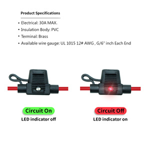 ตัวยึดฟิวส์แบบอินไลน์ LED Micro II พร้อมฝาปิด - Product Image 2