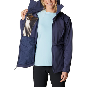 Veste softshell d'hiver pour femmes sur mesure avec fermeture éclair Veste softshell imperméable pour la randonnée et le camping - Product Image 2
