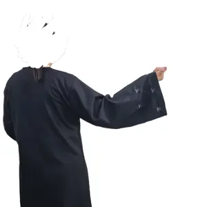 וינטג' סגולה מוסלמה ביגוד 2024 טרנד נשים ונערה שמלה צנועה אבאיה חולצות וחולצות צנועות ג'ילבאב אבאיה מוסלמית