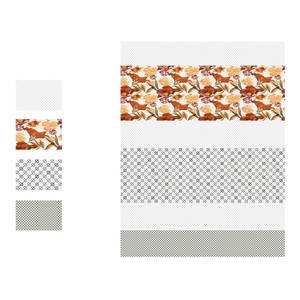 300x450mm กระเบื้องผนังเซรามิกเคลือบสีน้ำตาลครีมดีไซน์หยัก - Product Image 2