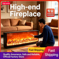 Insert de cheminée électrique encastré de style européen, flamme simulée, chauffage pour salon, décoration intérieure et chauffage domestique