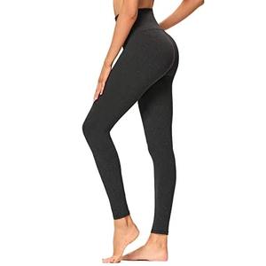 Femmes taille haute jambes droites Logo personnalisé taille haute pantalons de Yoga pour femmes classique respirant décontracté entraînement - Product Image 4