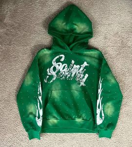 Sudadera con capucha personalizada para hombre de alta calidad con estampado vintage de 420gsm, efecto de desvanecimiento del sol, patrón sólido bordado impermeable - Product Image 2