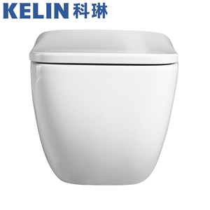 WC mural en céramique <span class=keywords><strong>beige</strong></span> mat certifié CE, sans bride, à chasse d'eau Tornado, facile à nettoyer, pour hôtel - Product Image 4