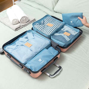 InnovaGoods Luggan Juego de 6 Bolsas Organizadoras de Equipaje Unisex de Poliéster Ligero - Product Image 3