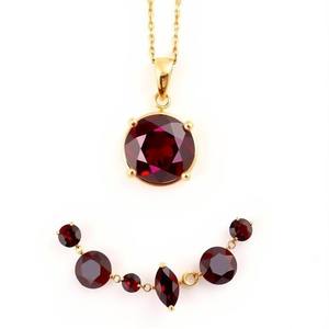 Vente en gros de bijoux en argent sterling 925 pendentif en diamant à la mode simple collier pour femmes en plaqué or 18 carats - Product Image 2