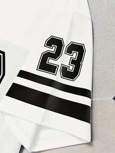 เสื้อยืดคอกลมสำหรับผู้ชายพิมพ์ลายตัวอักษรไซส์ใหญ่พิเศษแบบสวมหัวแนวคลาสสิก - Product Image 3