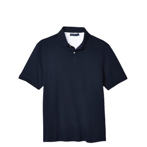 La plaine de coton de polyester des hommes imprimés de logo personnalisé pour des T-shirts de polo la conception d'OEM solide de tissu tricoté - Product Image 4