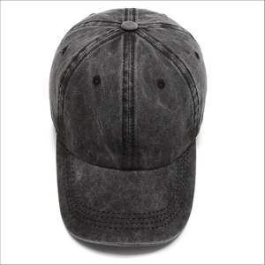 Casquette de baseball en polyester/coton de haute qualité, logo personnalisé brodé, 6 panneaux, délavée, style street-formal, bouton, sportive, unisexe - Product Image 2