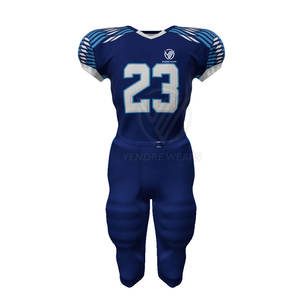 Uniforme de camiseta de fútbol americano personalizado 100% poliéster secado rápido y transpirable manga corta ropa deportiva de verano - Product Image 2