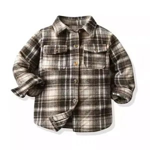 Children's Wear New Boys And Girls Long Sleeve Shirt Solid Color Children's formal Shirt Wholesale