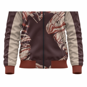 Vestes Letterman personnalisées brodées sur mesure avec accessoire de saison d'hiver à col montant - Product Image 5