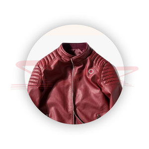 Chaqueta de Motocicleta de Cuero con Forro de Piel de Oveja para Hombre, de Primera Calidad, Invernal, Informal, de Algodón Transpirable, Impermeable, con Cierre de Cremallera, Tallas Grandes - Product Image 2