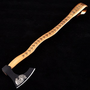 Hacha de Acero al Carbono con Mango de Madera, Herramienta de Supervivencia, Hacha de Madera, Servicio OEM ODM Personalizado al por Mayor - Product Image 1