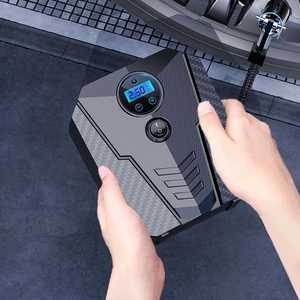<b>12V</b> Corded Tire Inflator Portable Air Compressor LCD Digital Display 150PSI Auto-S Single Cylinder Copper <b>Motor</b> ABS Housing - Product Image 5