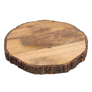 Planche à découper en bois d'acacia de qualité créative avec poignée planche à découper ronde en bois pour la cuisine et le service planche à découper - Product Image 4
