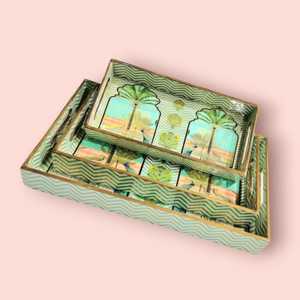 ถาดไม้สำหรับเสิร์ฟของตกแต่งร้านคาเฟ่ชุดเสิร์ฟหรูหราทำจากไม้ - Product Image 4