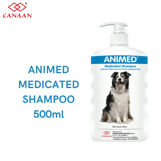 Venda quente da Malásia, melhor preço, shampoo medicamentoso animado para pele saudável e melhor tratamento para o seu cão de estimação