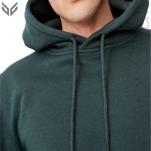 Sudaderas con capucha de lana ligera para hombre del fabricante, capucha de invierno forrada de color sólido con técnica teñida lisa, bajo MOQ - Product Image 2