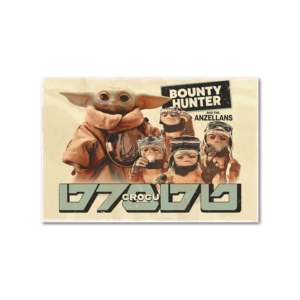 Modern Style 'The Mandalorian & Grogu' <b>Poster</b> Featuring Bounty Killer & the Anzellans for Wall Decor - Product Image 1