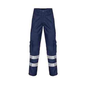 กางเกงคาร์โก้มีซิปสำหรับผู้ชายกางเกงทำงานเครื่องหมายการค้าสะท้อนแสงมองเห็นได้ชัดเจน - Product Image 1