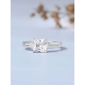 Anillo de compromiso Vintage romántico certificado IGI para mujer, aspecto de diamante, corte Marquesa, oro amarillo, blanco, chapado en rodio, anillos finos - Product Image 4