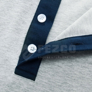 Style personnalisé 100% coton pour hommes pour T-shirts polo décontracté uni à manches courtes grande taille solide motif tricoté tissu en vente - Product Image 4