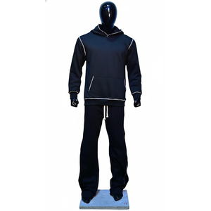 Survêtements d'hiver à logo personnalisé Survêtements en éponge française Survêtements unisexes en coton polaire épais et respirant pour hommes - Product Image 1