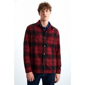 GRIMELANGE Sagan Men's Pamuk-<b>polyester</b> <b>Shirt</b> Collar Relaxed Flannel <b>Shirt</b> - Product Image 5
