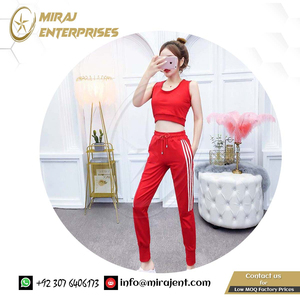 ชุดกีฬาสตรี3ชิ้นชุดเสื้อ + เสื้อกั๊ก + กางเกง - Product Image 3