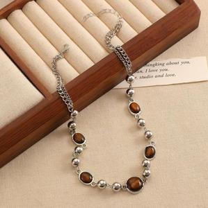 Wholesale Women's Fashion Zinc Alloy Beads <b>Chokers</b> Necklaces-Simple Design Gift - Product Image 3