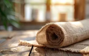 TISSU DE JUTE NATUREL ÉCOLOGIQUE POUR LA DÉCORATION DE MARIAGE RUSTIQUE ET L'ARTISANAT FAIT MAIN | MADE IN VIETNAM - Product Image 3