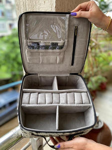 Nuevo estilo occidental hecho a mano con pelo en piel oculta joyero de cuero lindo viaje de moda joyería esencial almacenamiento mínimo - Product Image 5