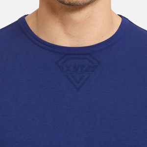 Camiseta de manga larga con cuello redondo de calidad superior, camiseta transpirable con estampado de pantalla de logotipo personalizado de algodón 100% para hombres con servicio OEM - Product Image 5