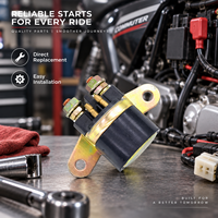 Motorcycle Starter Relay Solenoid for GN125 EN125 EN150 12V Electric Starting System Brass Contacts Replace