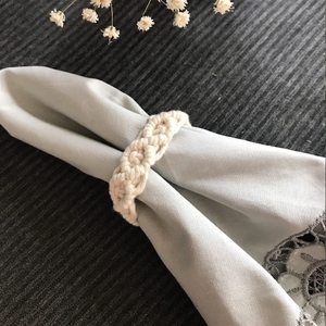 2025 Meilleure vente anneaux de serviette en macramé 100% coton de qualité supérieure pour la décoration de Table à manger prix de gros - Product Image 3