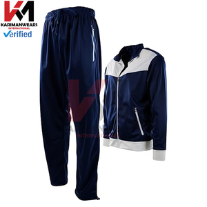 Conjunto Deportivo para Hombre con Bolsillo Trasero con Cremallera, Traje Atlético Ligero para Correr con Chaqueta de Cremallera Completa y Pantalones con Cintura Elástica para Entrenamiento - Product Image 2