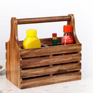Best Sale Wooden Utensil Caddy Handle Silverware Organizer Home Restaurant Hotel Kitchen Usage Economically Priced Metal Spoon - Product Image 6