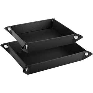 Elegante bandeja de cuero PU con parte inferior de cojín de terciopelo Color personalizado, MANGO y tamaño para servir regalos de frutas secas - Product Image 3