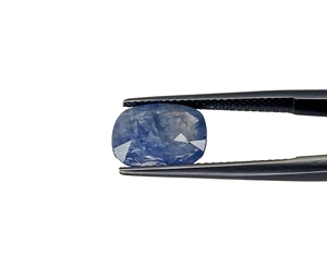 Alta calidad 100% zafiro azul natural sin calentar 4,07 quilates forma de cojín azul medio septiembre piedra natal para hacer colgante - Product Image 2