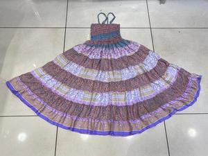 Faldas de capa de seda para mujer con estampado bohemio, vestido hippie gitano para fiestas, ropa de fiesta transpirable para mujer - Product Image 2