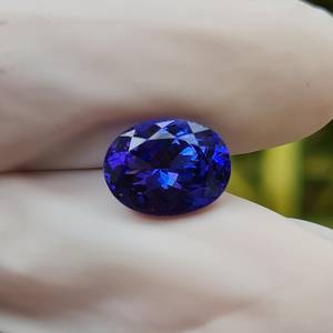 Superbe Tanzanite Bleue Taille Ovale 100% Naturelle 3,76 Carats Qualité Supérieure Facettée Fantaisie Pierre Précieuse Libre Prix de Gros - Product Image 3