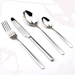 Couverts en acier inoxydable au design moderne, couteau, cuillère, fourchette, argenterie, ensemble de couverts plaqués argent pour la table - Product Image 5