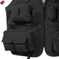 Veste de pêcheur, de photographe et de journaliste en polyester et coton, multi-poches, personnalisable avec logo, vente en gros, unisexe, tendance