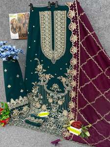 La collection spéciale Eid la plus vendue costume pakistanais lourd avec séquences brodées au meilleur prix - Product Image 2