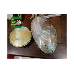 จานเสิร์ฟแบบดั้งเดิมที่มีเอกลักษณ์เฉพาะแม่ของไข่มุกงานหัตถกรรมเวียดนามเทคนิคขัดเงางานฝีมือจากธรรมชาติ - Product Image 5