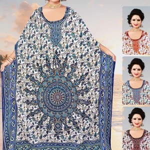 Caftanes africanos de marca de lujo para mujer, talla grande, ajuste holgado, estampado de seda Premium, Boubou - Product Image 5