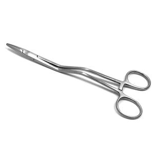 Pince hémostatique incurvée en acier inoxydable de qualité médicale Bozemann 200mm pince à artère chirurgicale mâchoire dentelée porte-aiguille manuel - Product Image 1