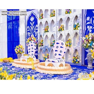 อุปกรณ์ประกอบฉากเทศกาลแดดออกสำหรับงานแต่งงานฮาลดี้ฮาลดิชุดอุปกรณ์ประกอบฉากไฟเบอร์กลาสใยบัวอูร์ลีสำหรับงานแต่งงาน - Product Image 1