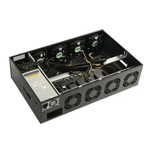 เคสคอมพิวเตอร์8 GPU ระยะห่าง70mm, เคส3070 GPU เงียบสำหรับแท่นขุดเจาะที่บ้าน